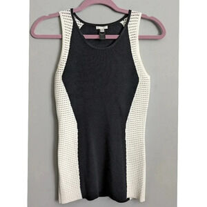 Intermix Knit Mesh Panel Tank
